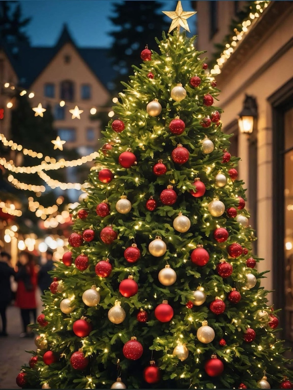 Holiday Decor Christmas Tree with Ornaments